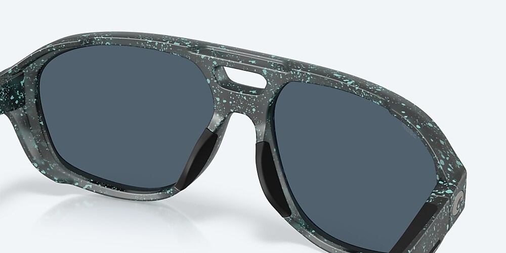Costa Del Mar Street Heat - Matte Aqua Drip - Gray Polarized Polycarbonate (580P)