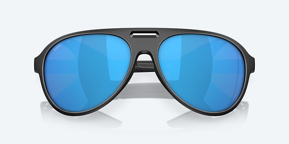 Costa Del Mar Grand Catalina - Matte Black - Blue Mirror Polarized Glass (580G)