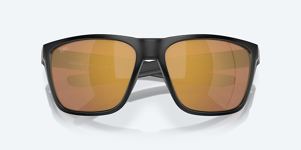 Costa Del Mar Ferg - Matte Black - Gold Mirror Polarized Glass (580G)