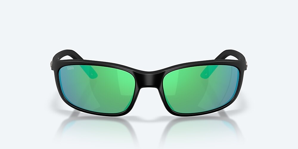 Costa Del Mar Brine II - Matte Black - Green Mirror Polarized Glass (580G)