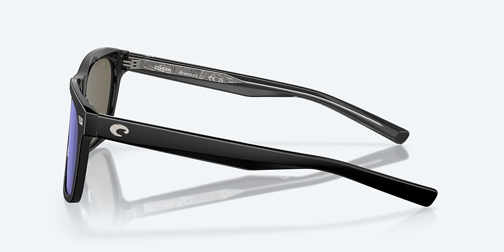 Costa Del Mar Aransas - Matte Black - Blue Mirror Polarized Glass (580G)