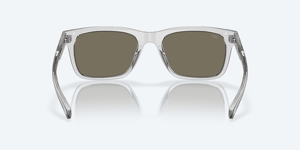 Costa Del Mar Tybee - Shiny Light Gray Crystal - Blue Mirror Polarized Glass (580G)