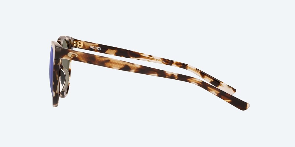 Costa Del Mar Isla - Shiny Tiger Cowrie - Blue Mirror Polarized Glass (580G)