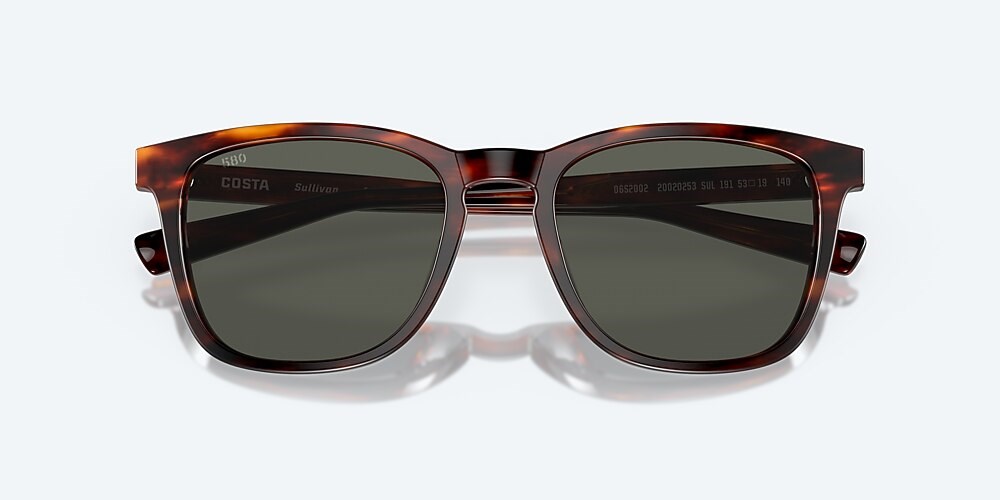 Costa Del Mar Sullivan - Matte Tortoise - Gray Polarized Glass (580G)