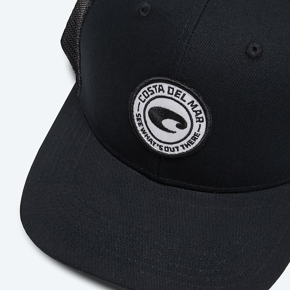 Costa Del Mar Medallion Trucker - Black