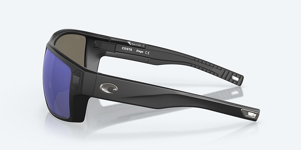 Costa Del Mar Diego - Matte Black - Blue Mirror Polarized Glass (580G)