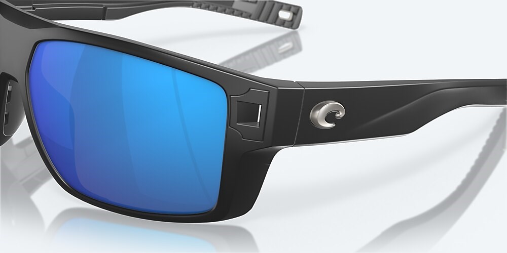 Costa Del Mar Diego - Matte Black - Blue Mirror Polarized Glass (580G)