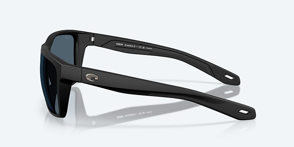 Costa Del Mar Broadbill II - Matte Black - Gray Polarized Polycarbonate (580P)
