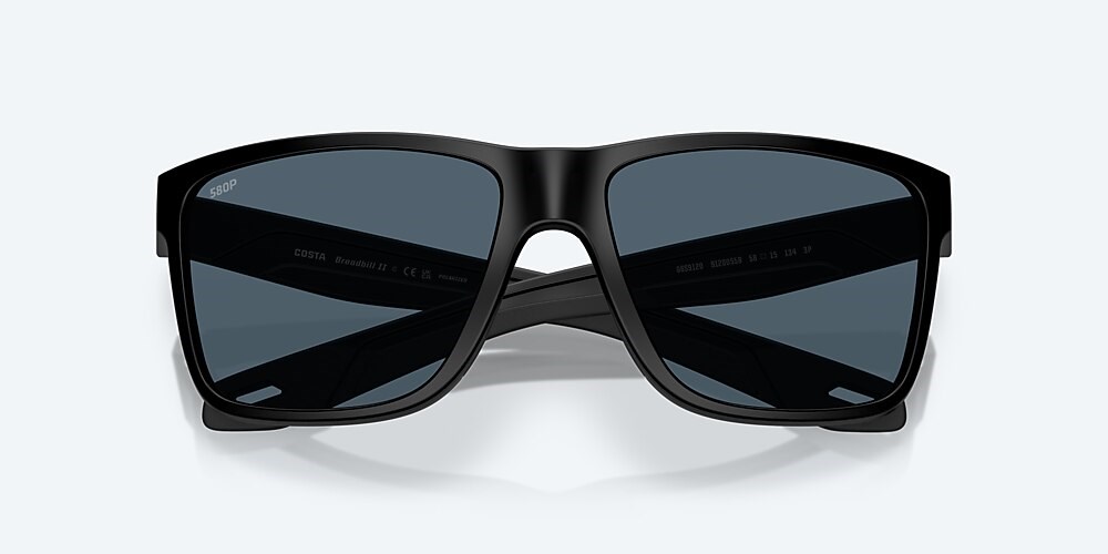 Costa Del Mar Broadbill II - Matte Black - Gray Polarized Polycarbonate (580P)