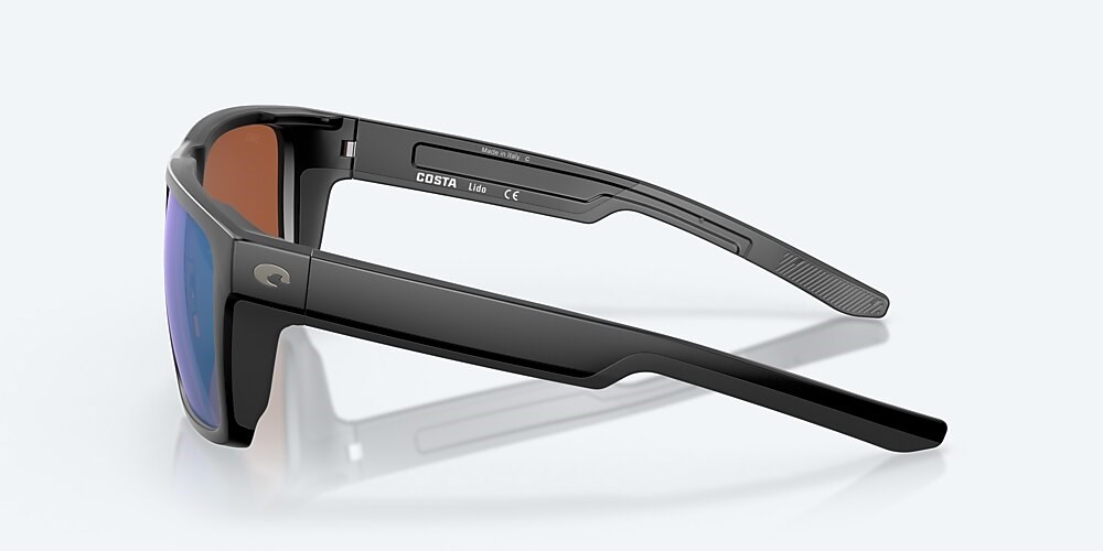Costa Del Mar Lido - Matte Black - Green Mirror Polarized Glass (580G)