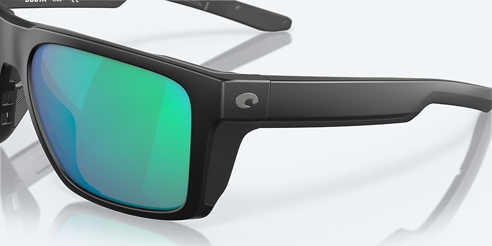 Costa Del Mar Lido - Matte Black - Green Mirror Polarized Glass (580G)