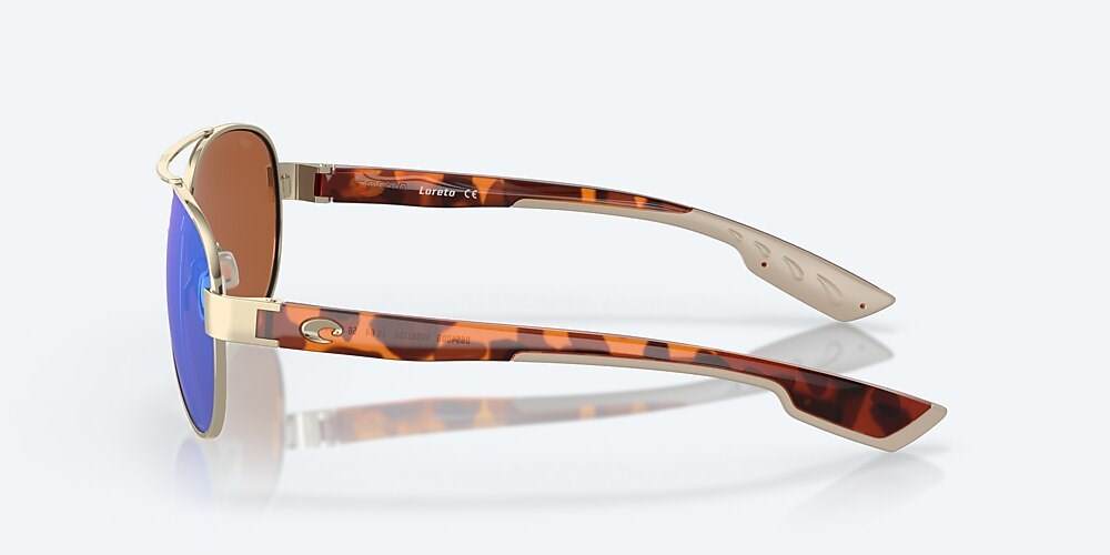 Costa Del Mar Loreto - Rose Gold - Green Mirror Polarized Polycarbonate (580P)
