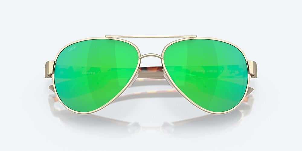 Costa Del Mar Loreto - Rose Gold - Green Mirror Polarized Polycarbonate (580P)