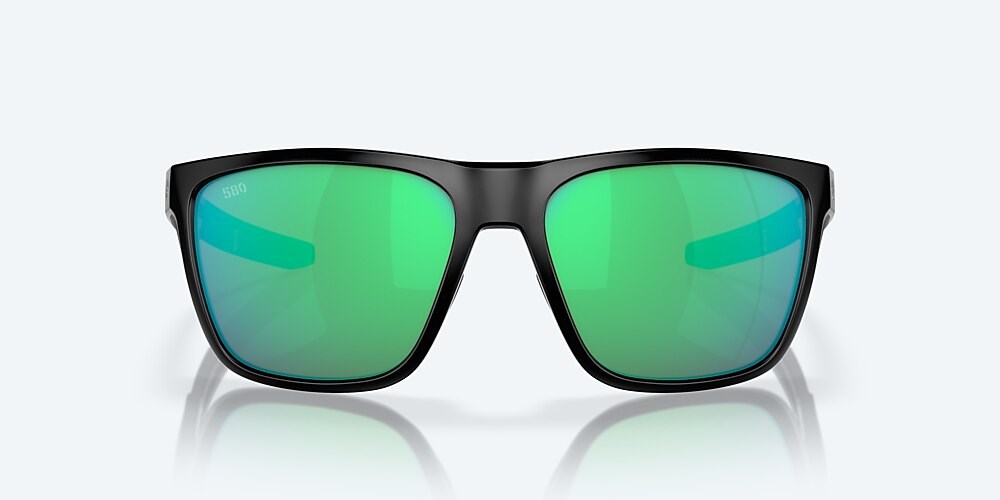Costa Del Mar Ferg - Matte Black - Green Mirror Polarized Glass (580G)