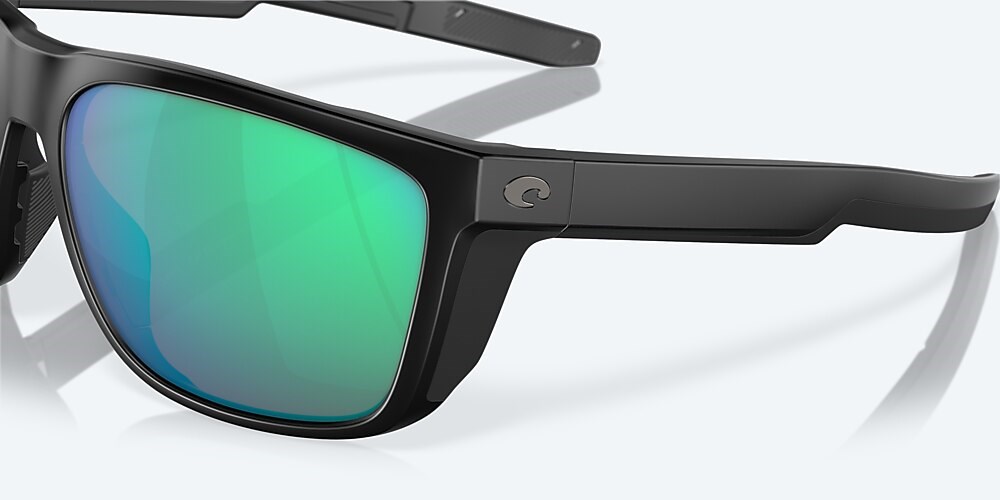 Costa Del Mar Ferg - Matte Black - Green Mirror Polarized Glass (580G)