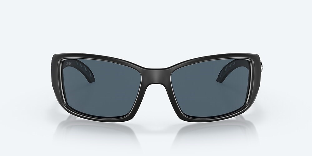 Costa Del Mar Blackfin - Matte Black - Gray Polarized Polycarbonate (580P)