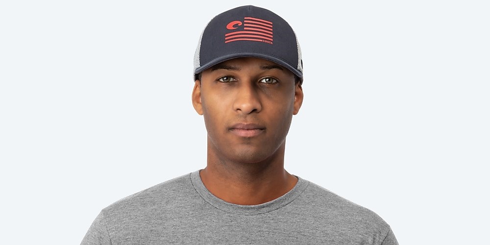 Costa Del Mar Pride Logo Trucker - Navy Heather