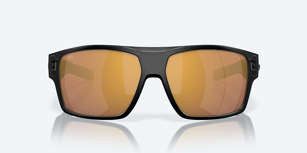 Costa Del Mar Diego - Matte Black - Gold Mirror Polarized Glass (580G)