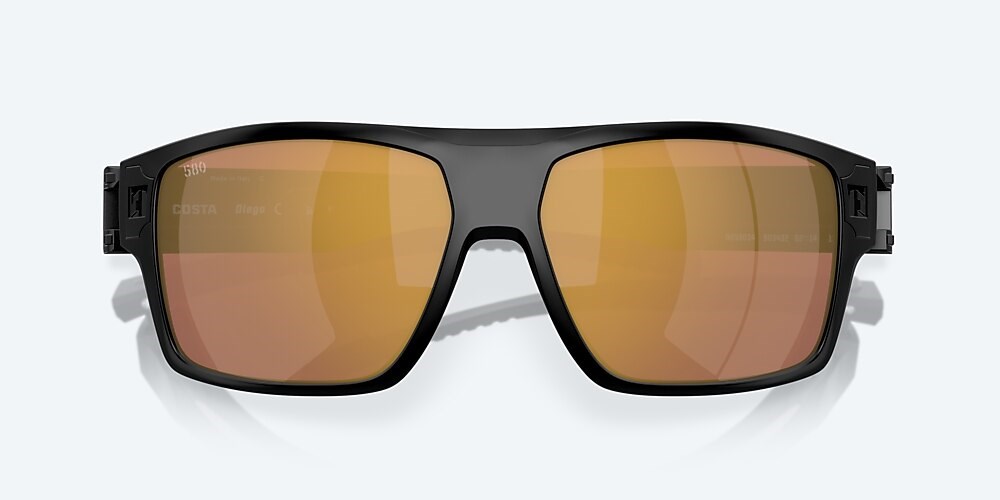 Costa Del Mar Diego - Matte Black - Gold Mirror Polarized Glass (580G)