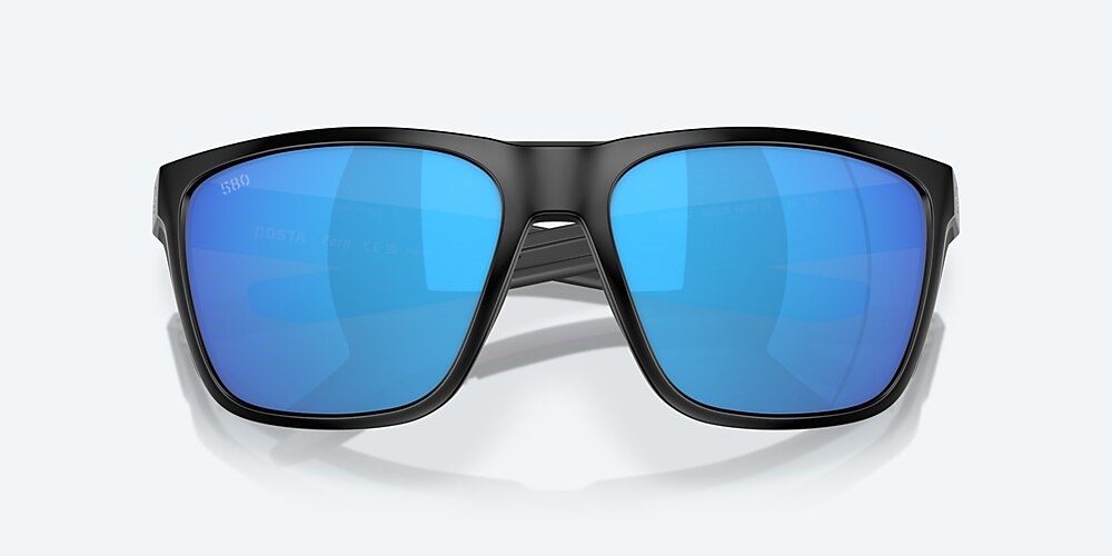 Costa Del Mar Ferg - Matte Black - Blue Mirror Polarized Glass (580G)