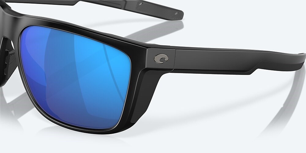 Costa Del Mar Ferg - Matte Black - Blue Mirror Polarized Glass (580G)