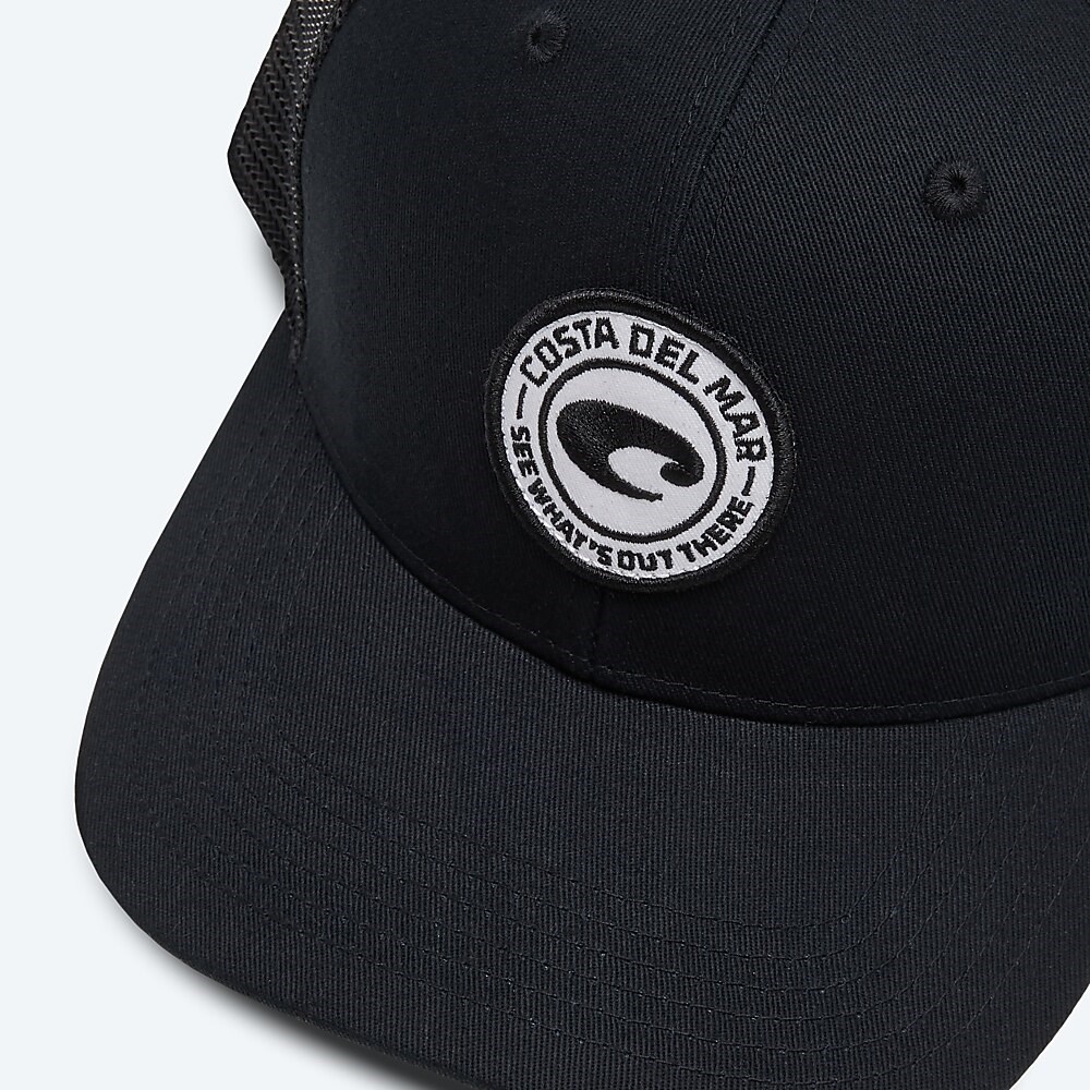Costa Del Mar Medallion Trucker - Black