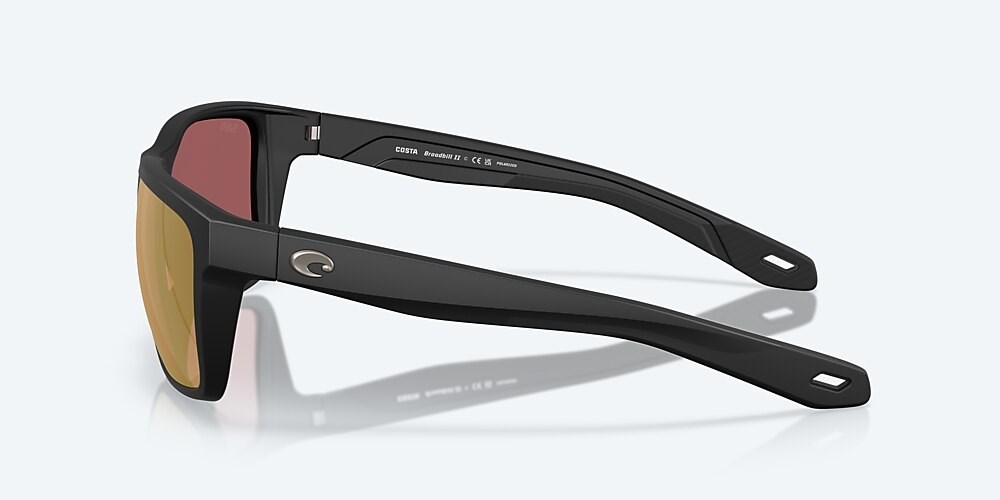 Costa Del Mar Broadbill II - Matte Black - Gold Mirror Polarized Glass (580G)