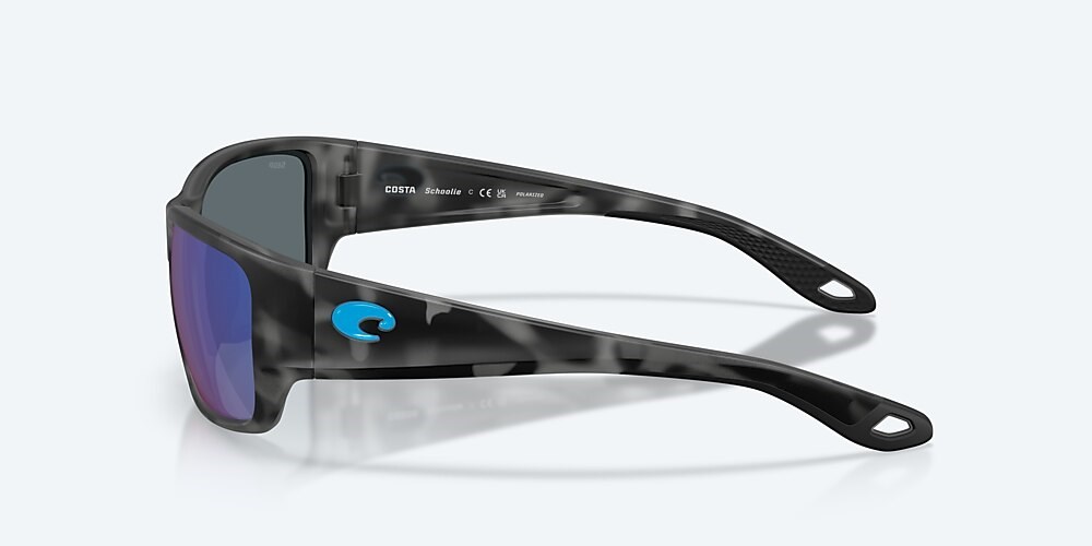 Costa Del Mar Schoolie - Matte Tiger Shark - Blue Mirror Polarized Polycarbonate (580P)