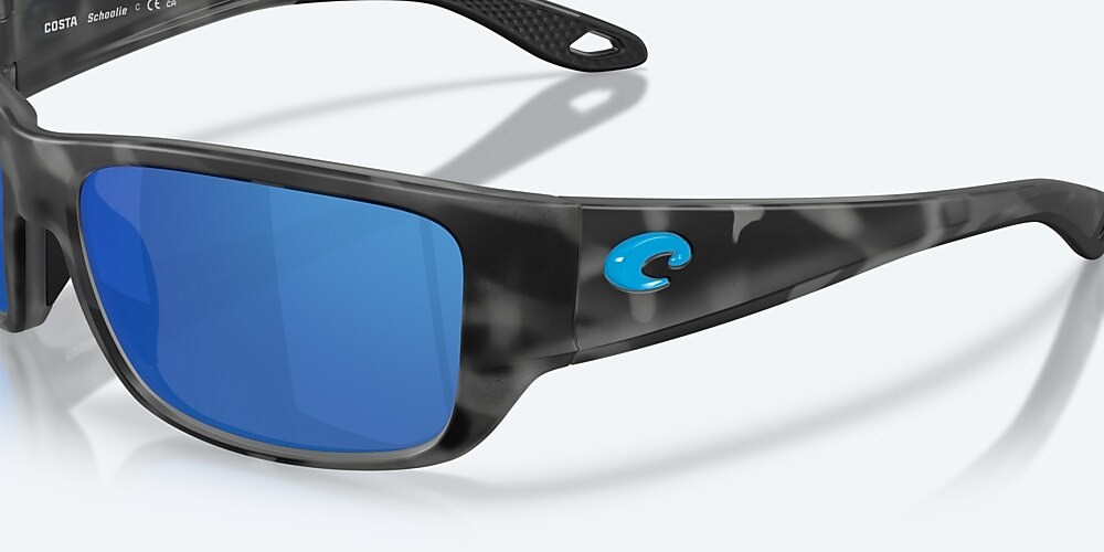 Costa Del Mar Schoolie - Matte Tiger Shark - Blue Mirror Polarized Polycarbonate (580P)