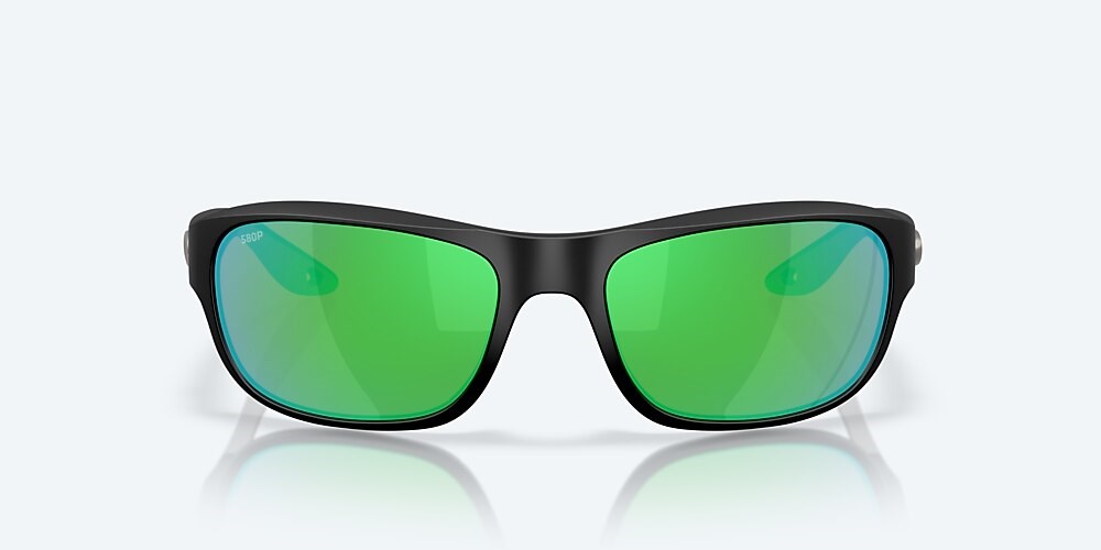 Costa Del Mar Clipperton - Matte Black - Green Mirror Polarized Polycarbonate (580P)