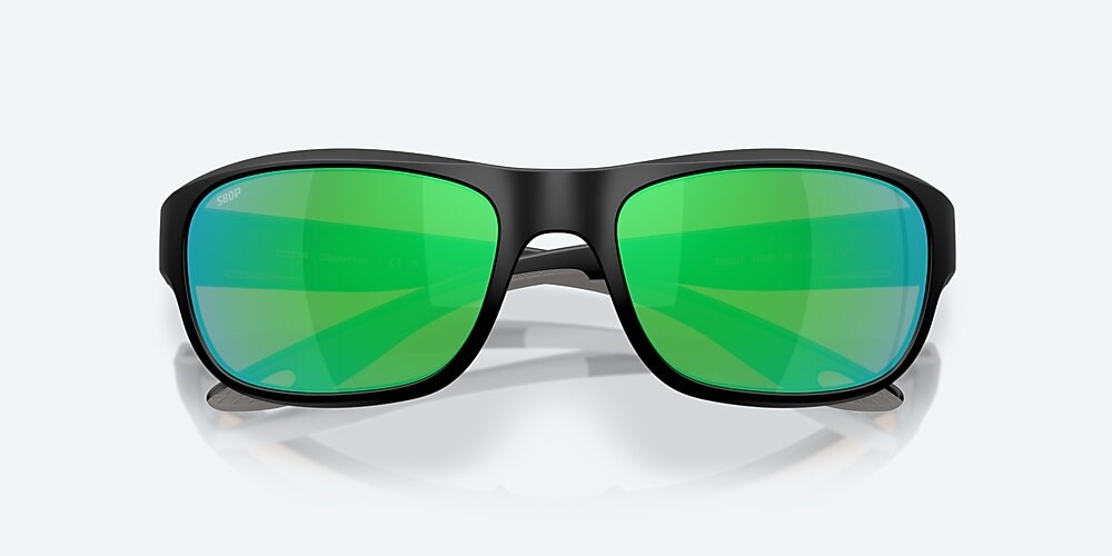 Costa Del Mar Clipperton - Matte Black - Green Mirror Polarized Polycarbonate (580P)