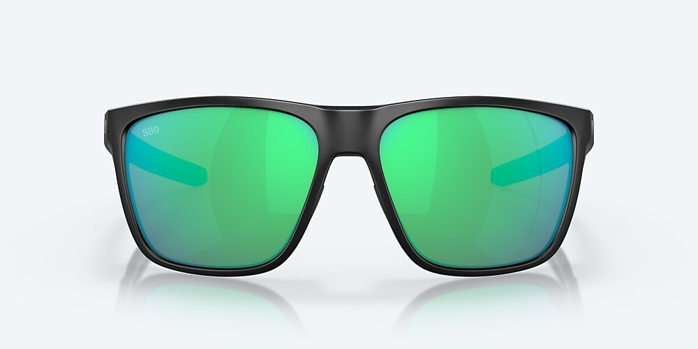 Costa Del Mar Ferg XL - Matte Black - Green Mirror Polarized Glass (580G)