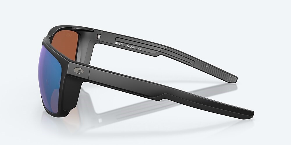 Costa Del Mar Ferg XL - Matte Black - Green Mirror Polarized Glass (580G)