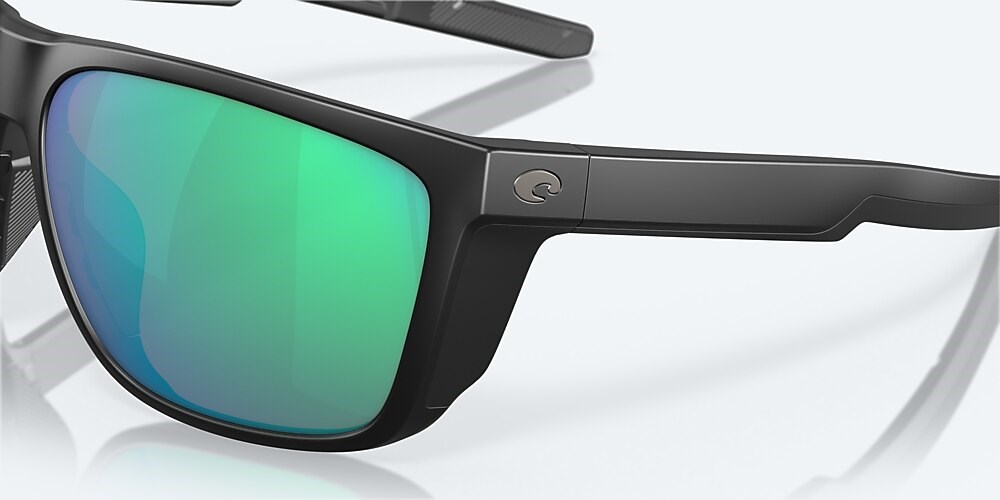 Costa Del Mar Ferg XL - Matte Black - Green Mirror Polarized Glass (580G)