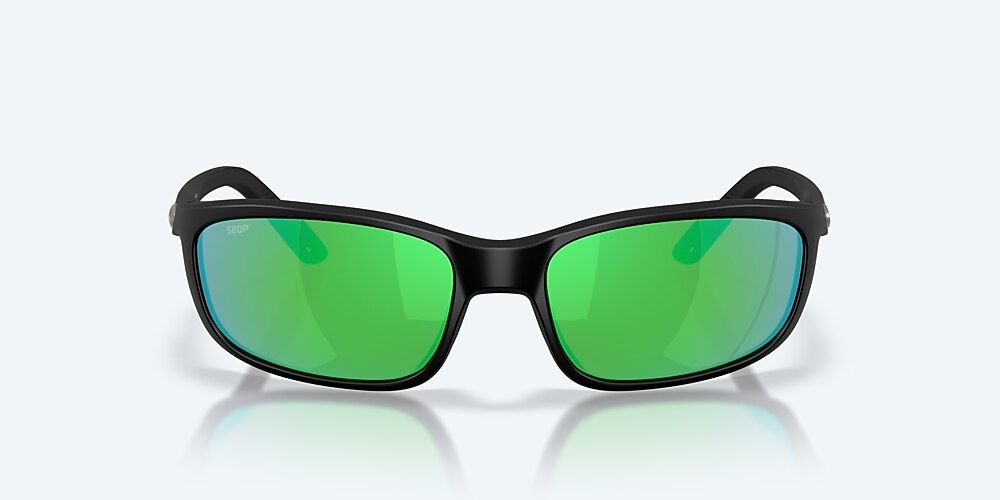 Costa Del Mar Brine II - Matte Black - Green Mirror Polarized Polycarbonate (580P)