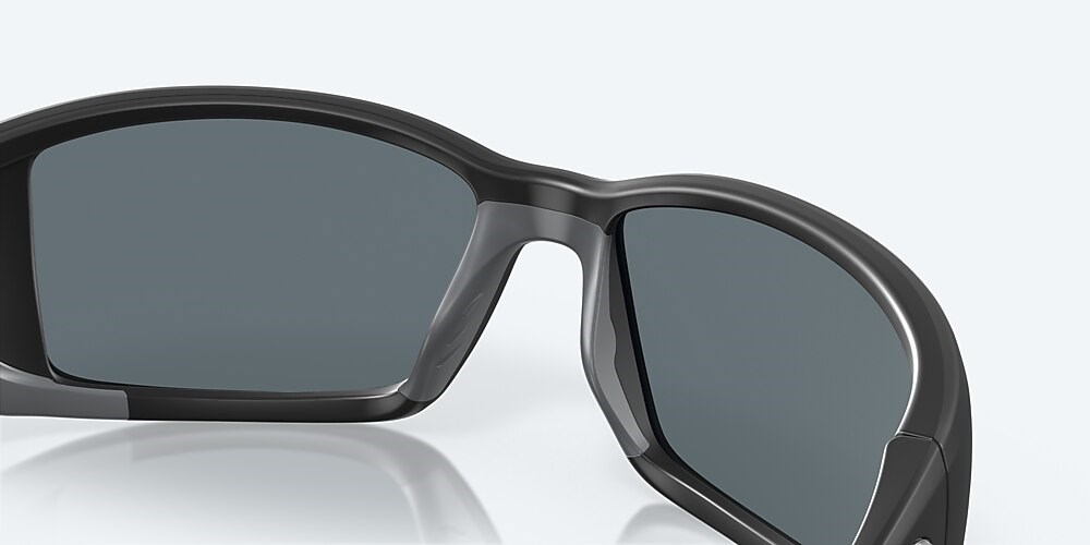 Costa Del Mar Blackfin - Matte Black - Blue Mirror Polarized Polycarbonate (580P)