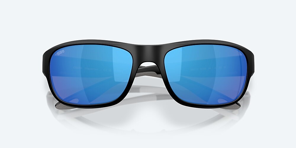 Costa Del Mar Clipperton - Matte Black - Blue Mirror Polarized Glass (580G)