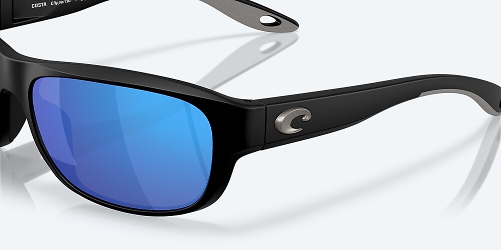 Costa Del Mar Clipperton - Matte Black - Blue Mirror Polarized Glass (580G)