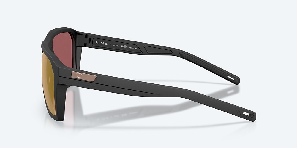 Costa Del Mar Antille - Netplus Black - Gold Mirror Polarized Glass (580G)