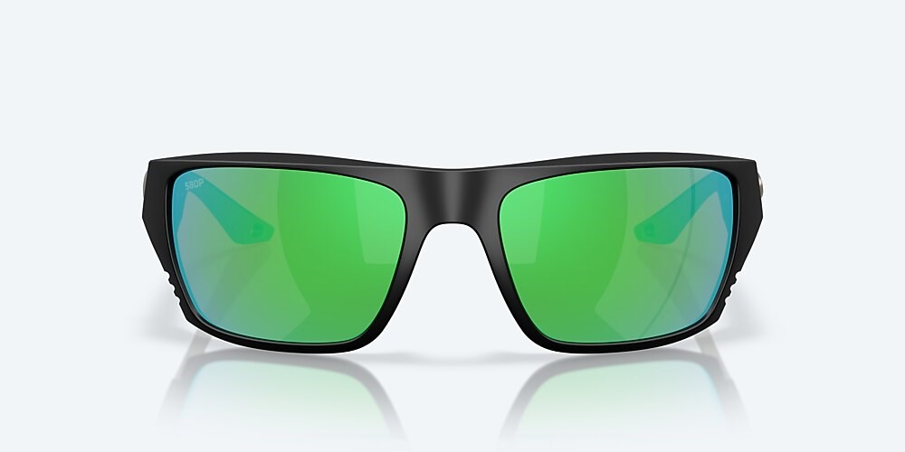 Costa Del Mar Finlet - Matte Black - Green Mirror Polarized Polycarbonate (580P)