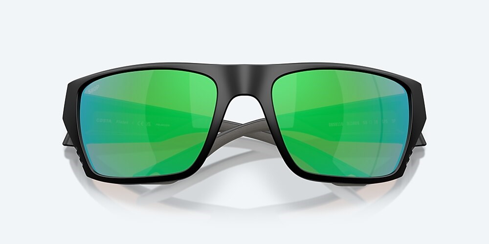 Costa Del Mar Finlet - Matte Black - Green Mirror Polarized Polycarbonate (580P)