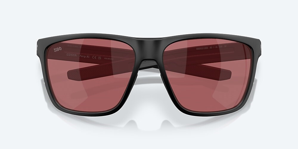 Costa Del Mar Ferg XL - Matte Black - Rose Polarized Glass (580G)