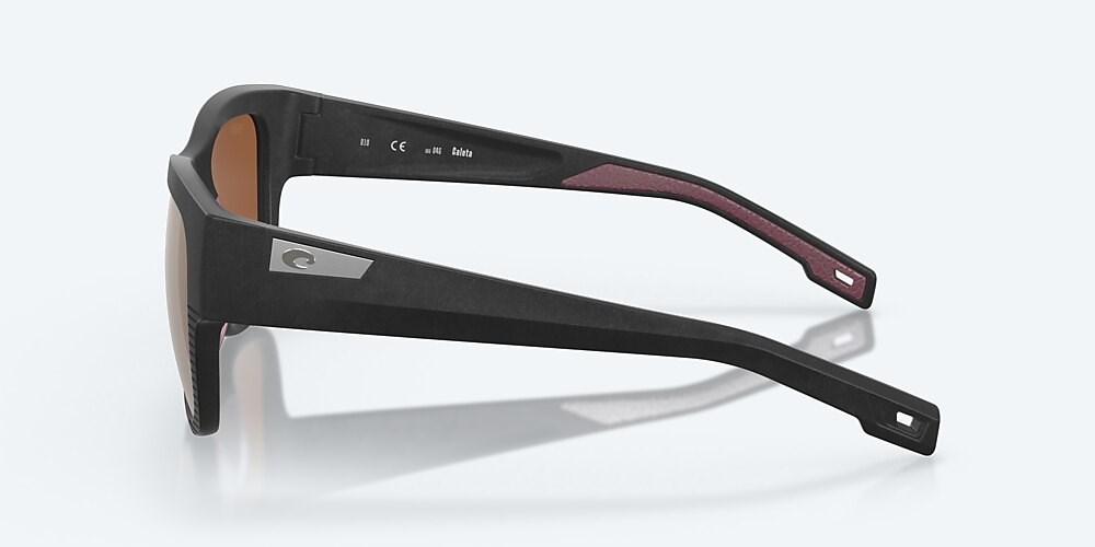 Costa Del Mar Caleta - Net Black - Copper Silver Mirror Polarized Glass (580G)