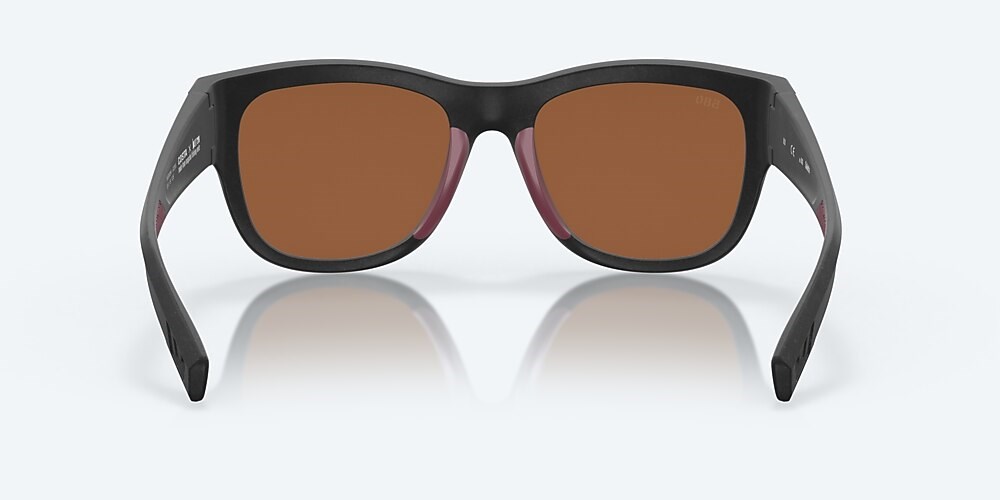 Costa Del Mar Caleta - Net Black - Copper Silver Mirror Polarized Glass (580G)