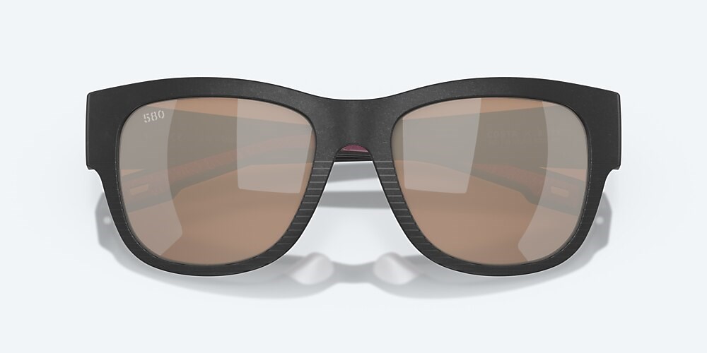 Costa Del Mar Caleta - Net Black - Copper Silver Mirror Polarized Glass (580G)