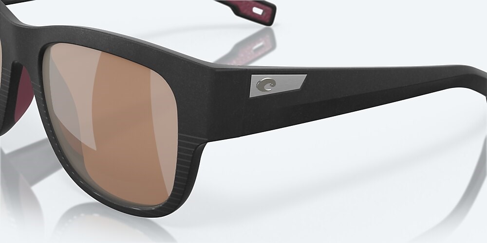 Costa Del Mar Caleta - Net Black - Copper Silver Mirror Polarized Glass (580G)