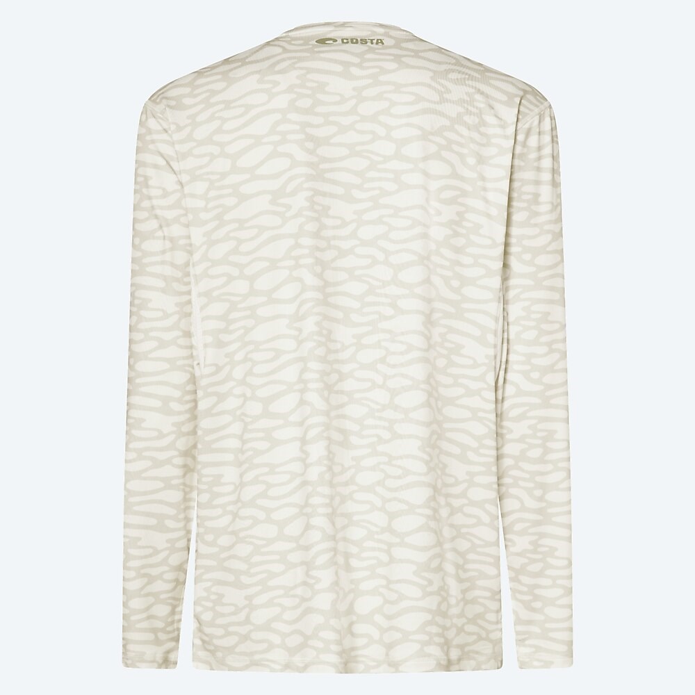 Costa Del Mar Ls Voyager Performance Shirt - Water Print White