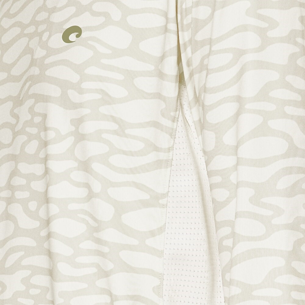 Costa Del Mar Ls Voyager Performance Shirt - Water Print White