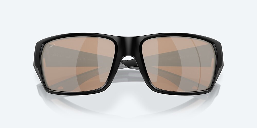 Costa Del Mar Tailfin - Matte Black - Copper Silver Mirror Polarized Glass (580G)