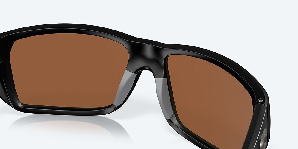 Costa Del Mar Tailfin - Matte Black - Copper Silver Mirror Polarized Glass (580G)